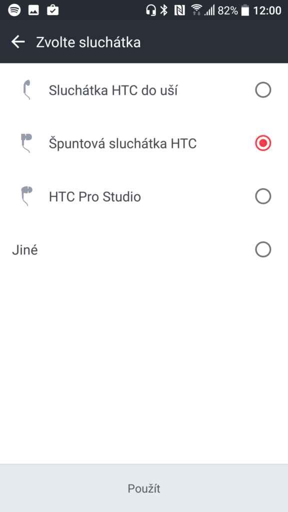 HTC 10 zvuk nastavení 2