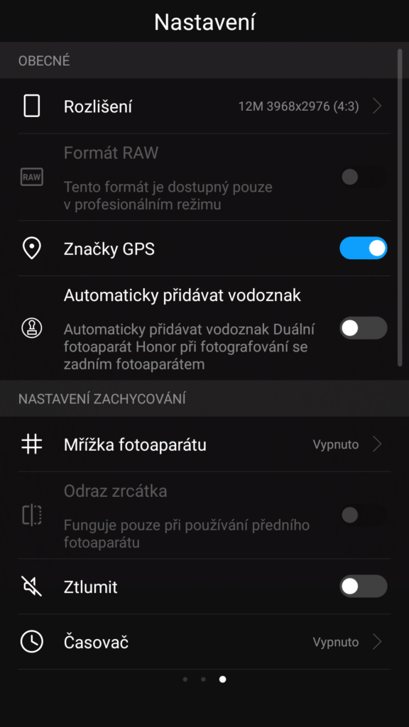 Honor 9 fotoaparat aplikace 3