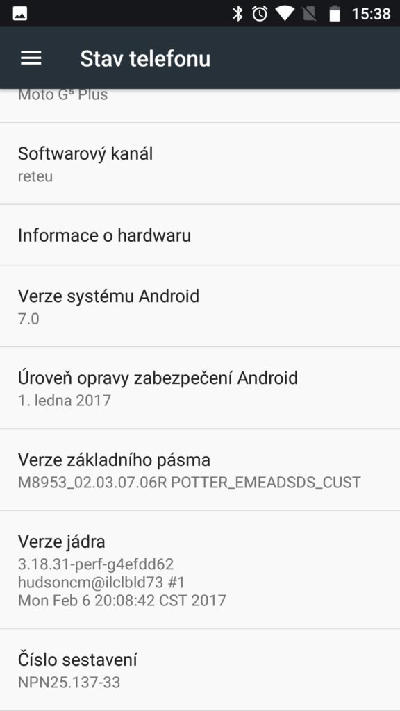 Moto G5 Plus system 8