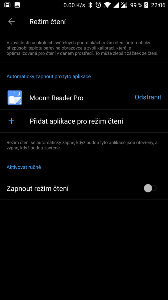 OnePlus rezimy zobrazeni 2