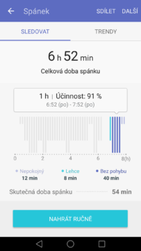 Samsung Gear Fit 2 aplikace S Health 3