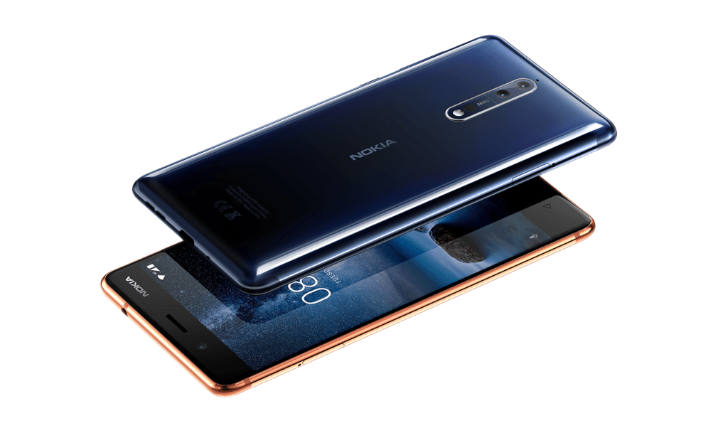 Nokia 8 konstrukce zadni strana