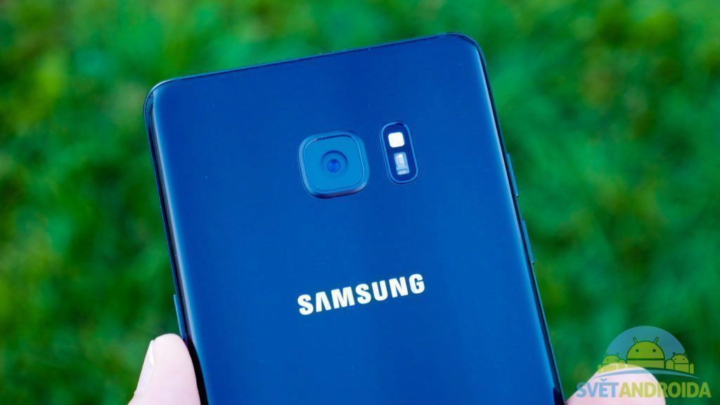 Samsung Galaxy Note 7 konstrukce zadni cast fotoaparat