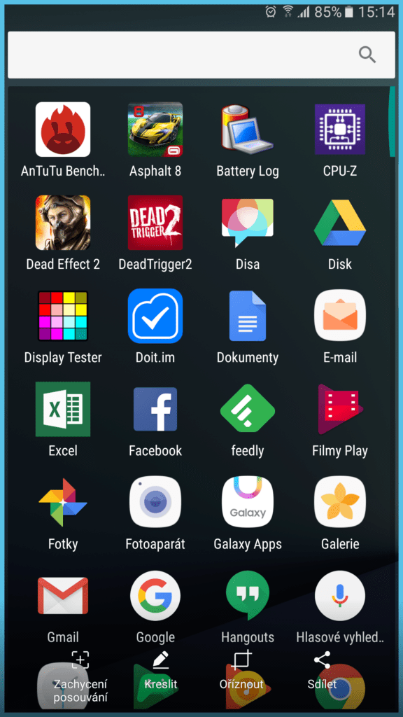 Samsung Galaxy Note7 system Android TouchWiz 3
