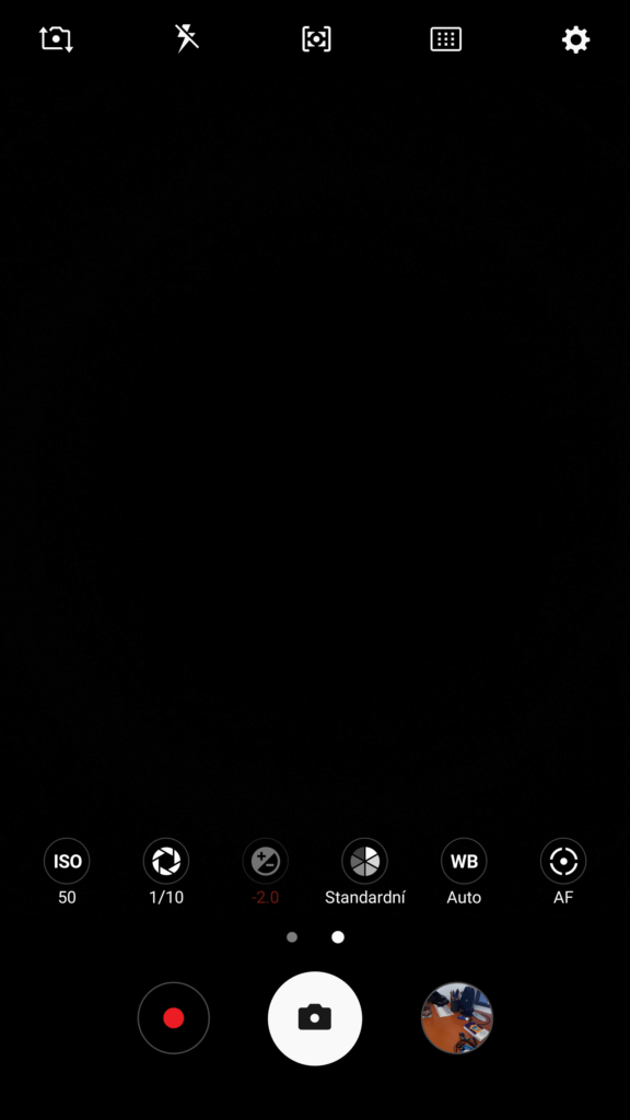 Samsung Galaxy Note7 system Android aplikace fotoaparatu 1