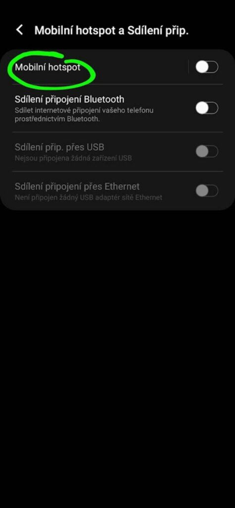 wi fi hotspot nastaveni pripojeni internet 3 mobilni hotspot nastaveni