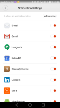 Chytré hodinky Xiaomi Huami Amazfit aplikace 3