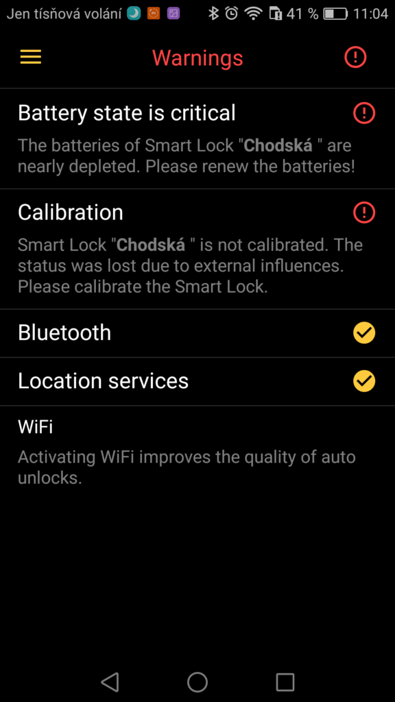 Nuki Smart Lock aplikace funkce 4