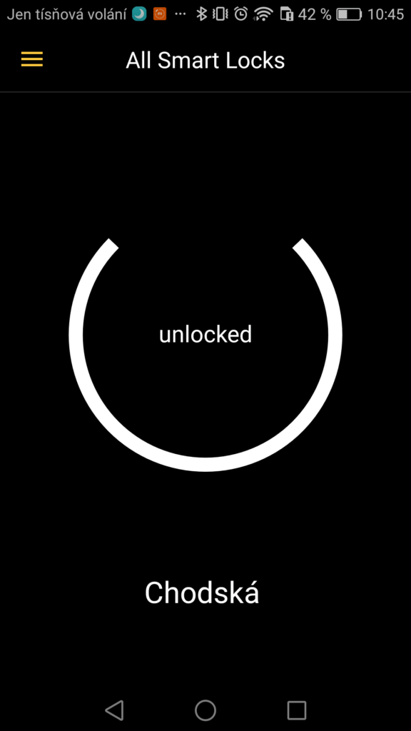 Nuki Smart Lock aplikace ovladani 1