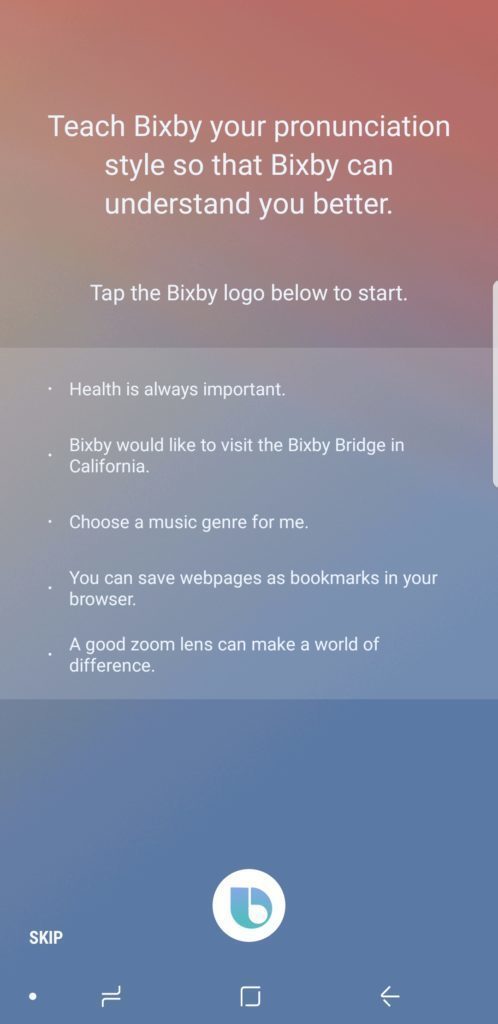 Samsung Galaxy Note 8 Bixby