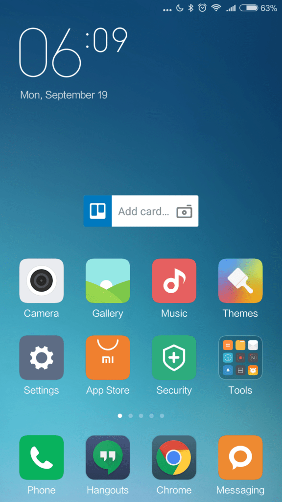 Xiaomi Redmi Note 4 systém MIUI 1