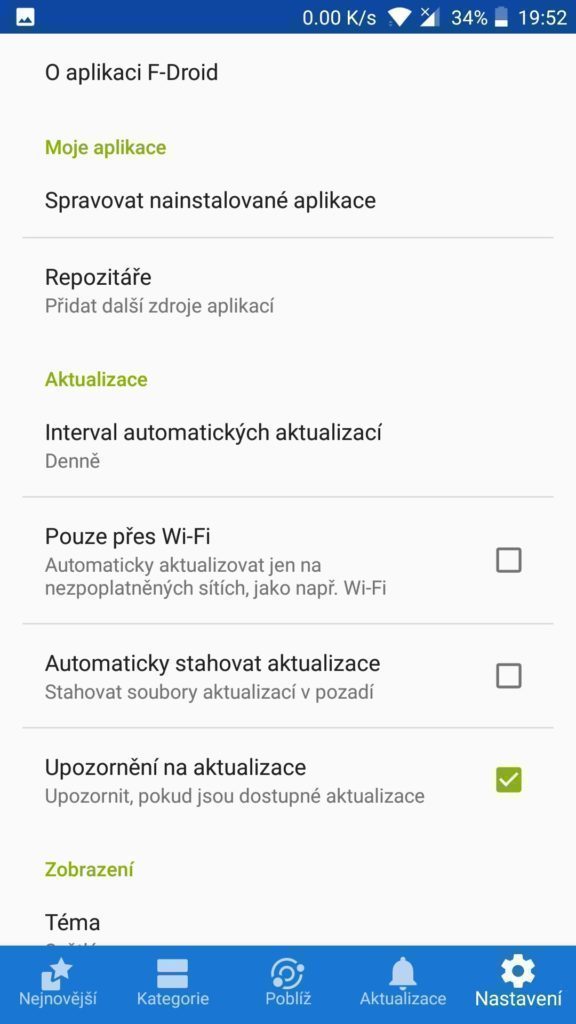 F droid aplikace repozitar open source 3