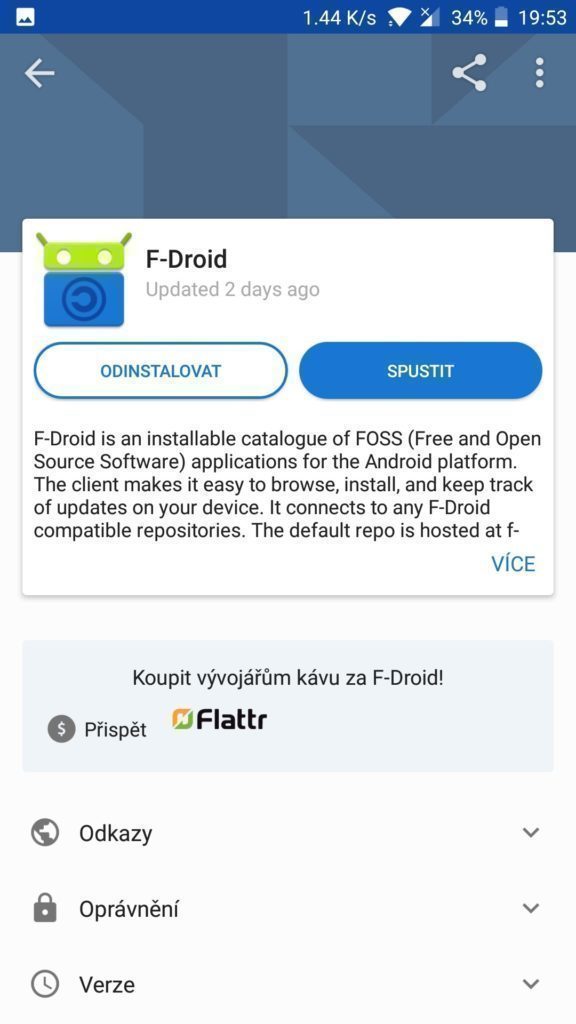 F droid aplikace repozitar open source 4