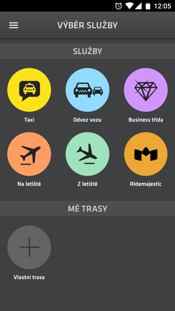 Modry andel taxi praha android 1