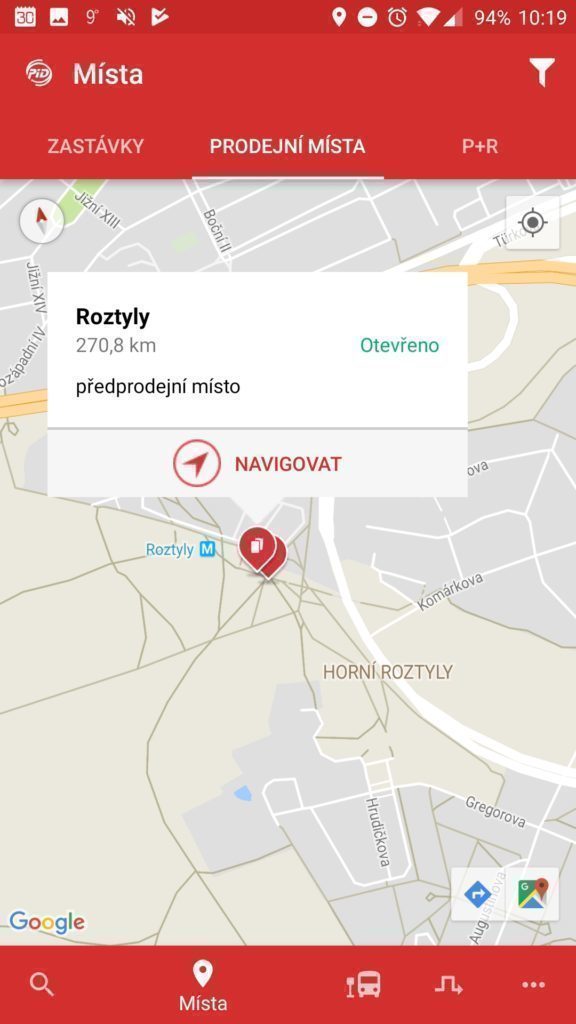 Parkoviště P+R