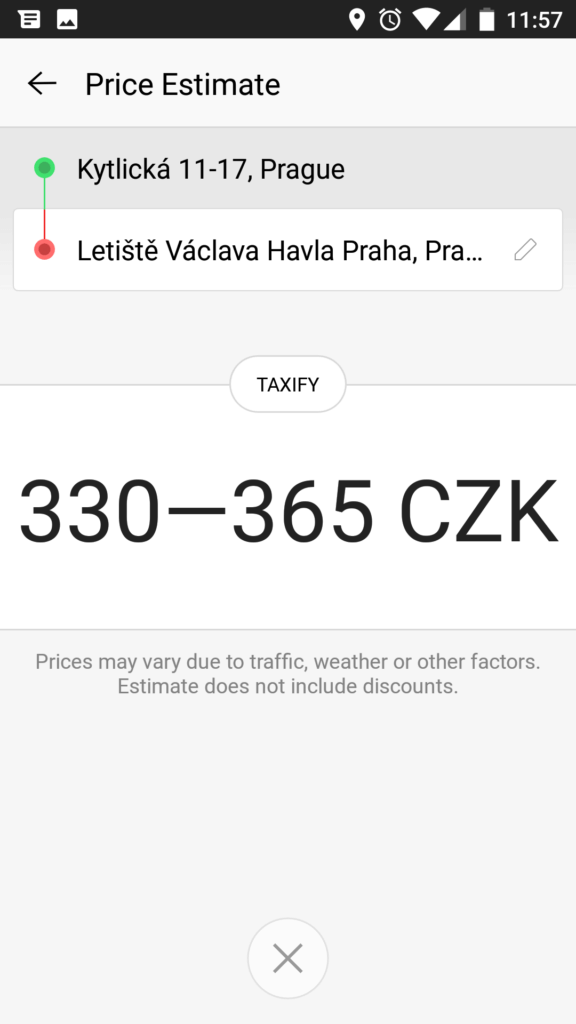 Taxify taxi v praze android 3