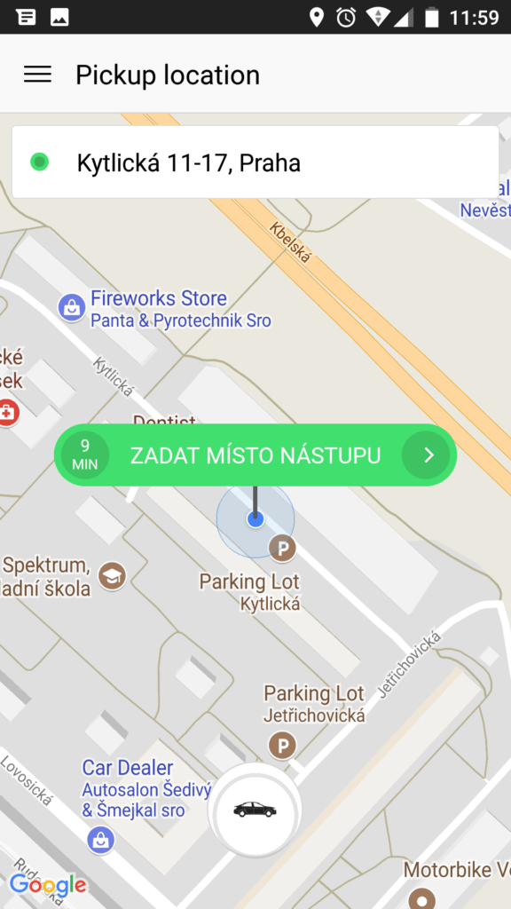 Taxify taxi v praze android 4
