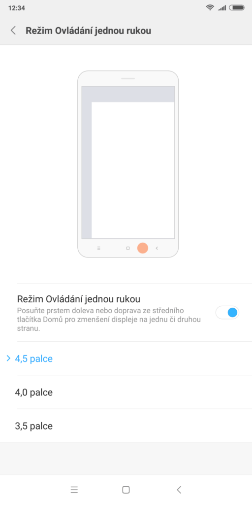 ovladani jednou rukou mi mix 2