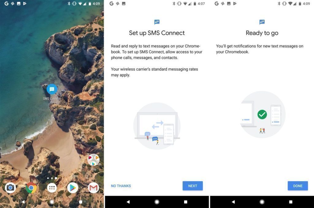sms zpravy chrome android oreo