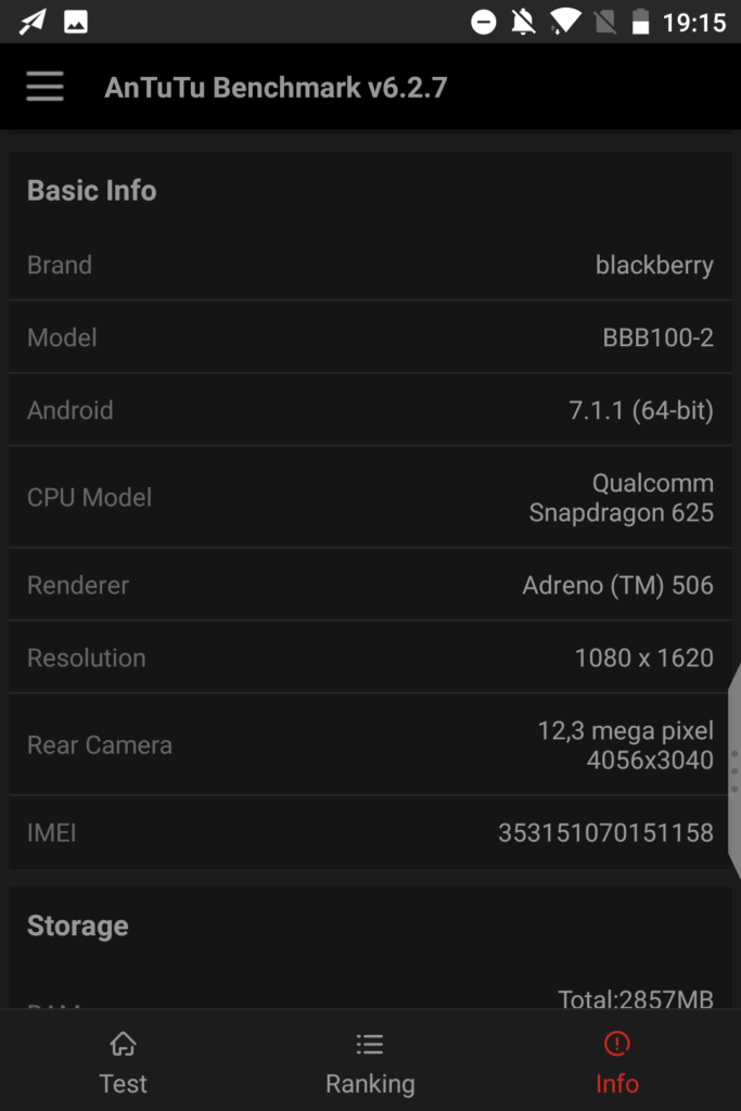 specifikace blackberry keyone