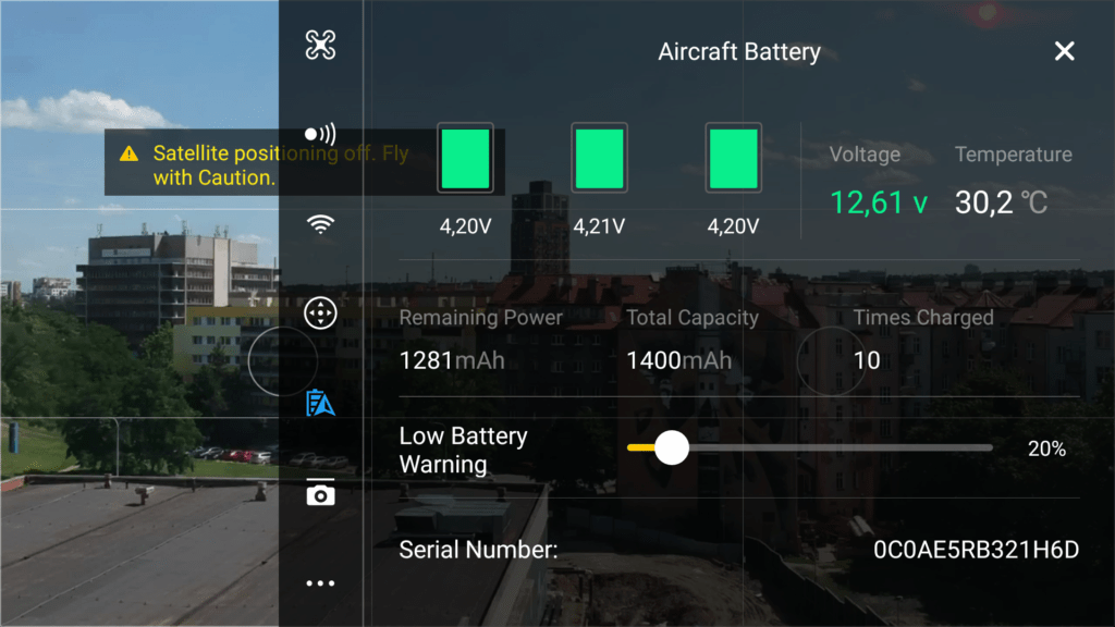 DJI GO4 aplikace Spark 4