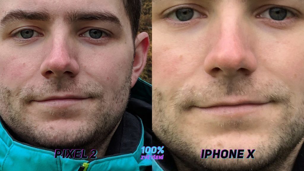 Foto test Apple iPhone X Google Pixel 2 predni kamera 2