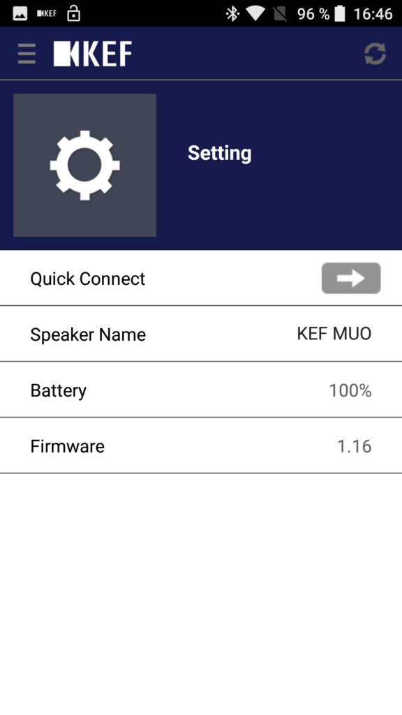 KEF MUO aplikace