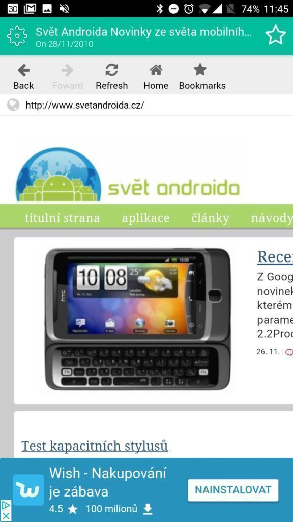 SvětAndroida v roce 2010