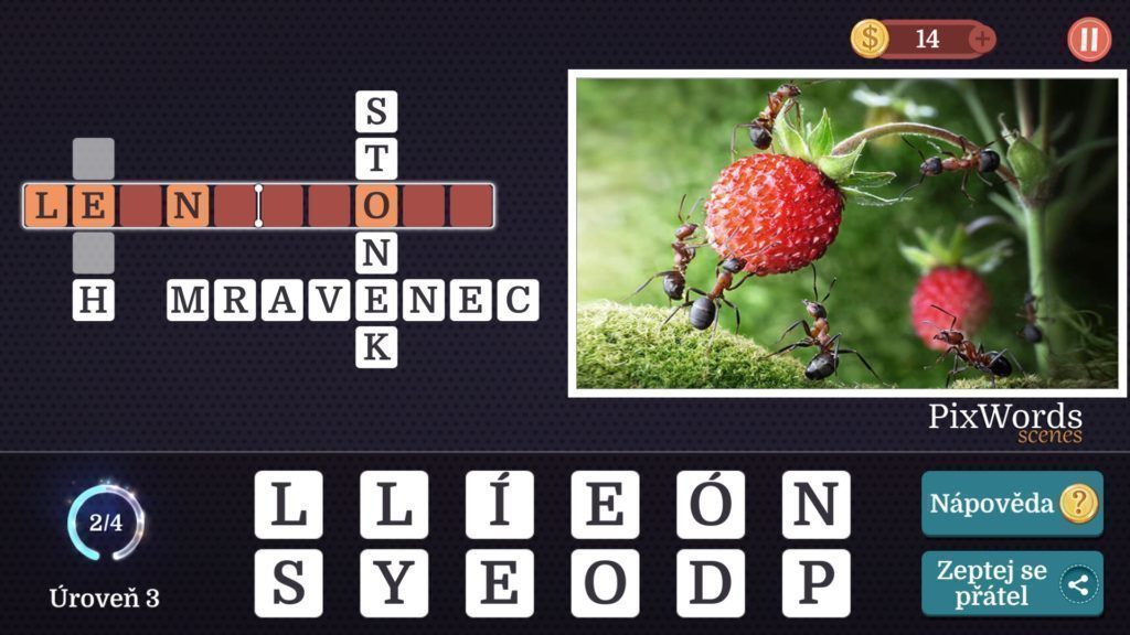 V PixWords Scenes musíte analyzovat celou scénu