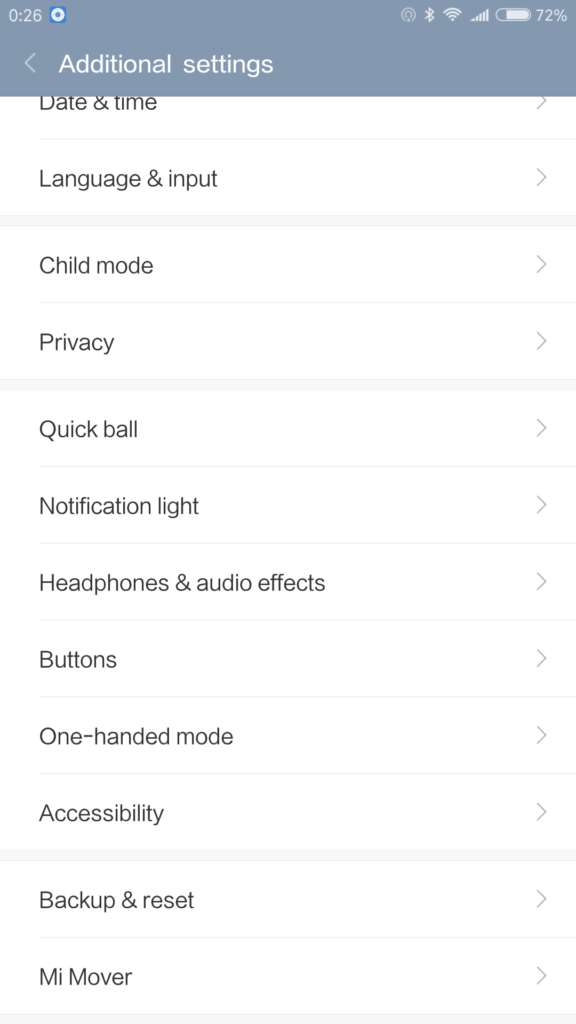 Xiaomi Mi Note 2 nastavení 3