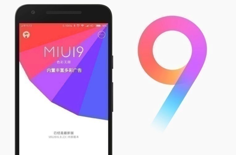 miui 9 xiaomi telefony posledni aktualizace