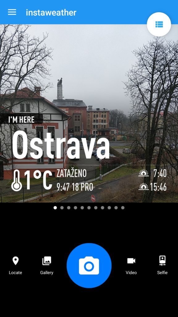 Pořízení fotografie