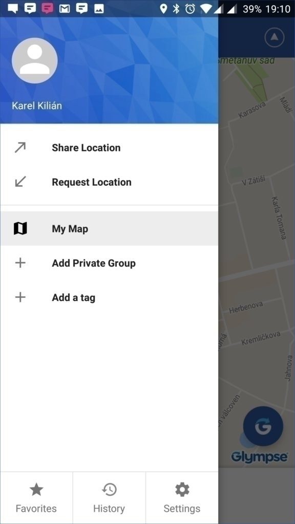 Volba Share Location