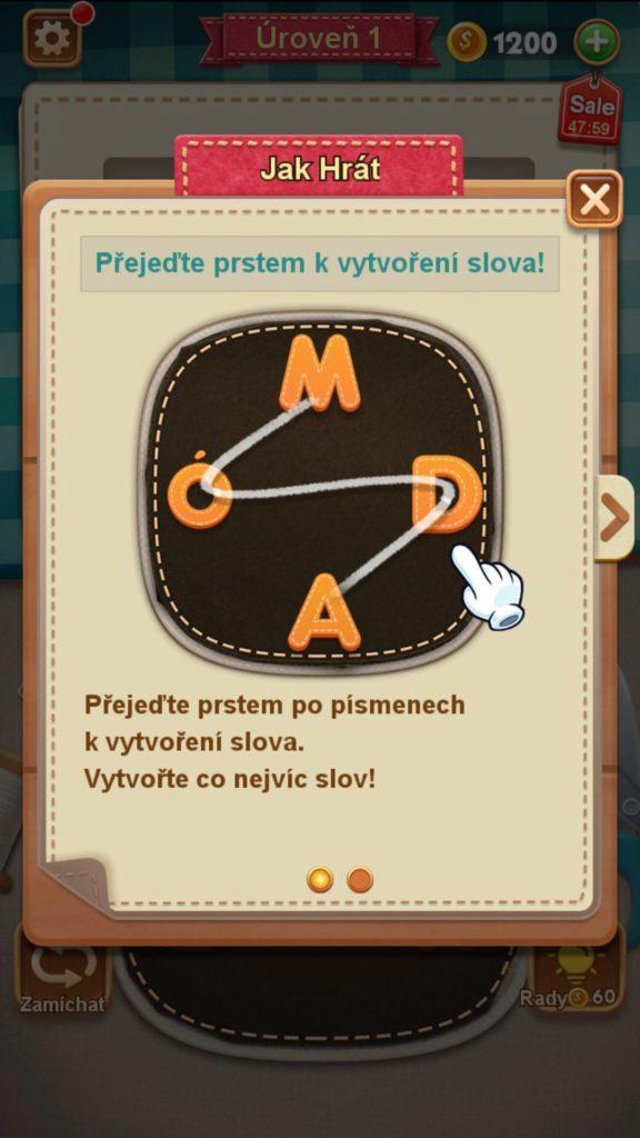 Průvodce vysvětluje způsob hry