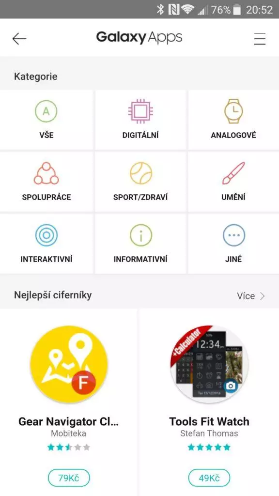 Samsung Gear Fit 2 Pro aplikace 4