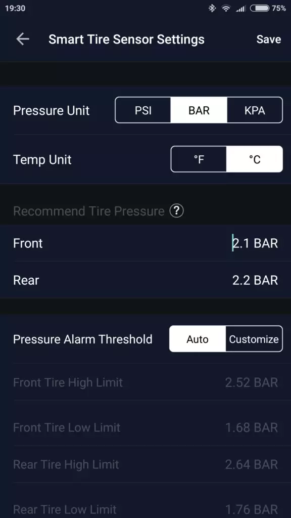 ZUS Smart Tire Safety Monitor app 4