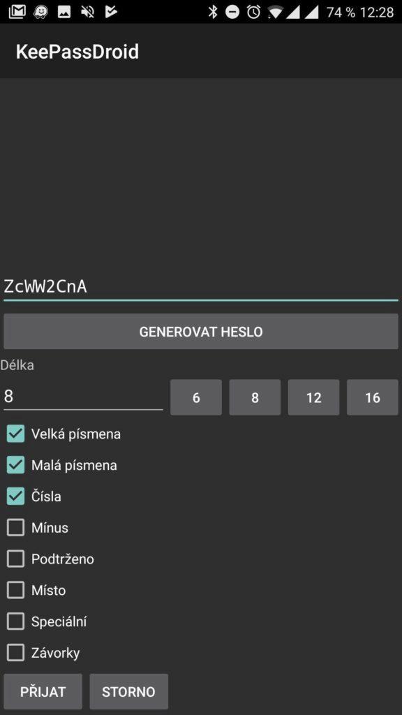Generátor bezpečných hesel