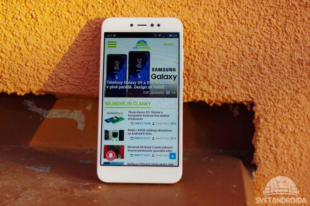 Xiaomi Redmi Note 5A Prime přední strana 2