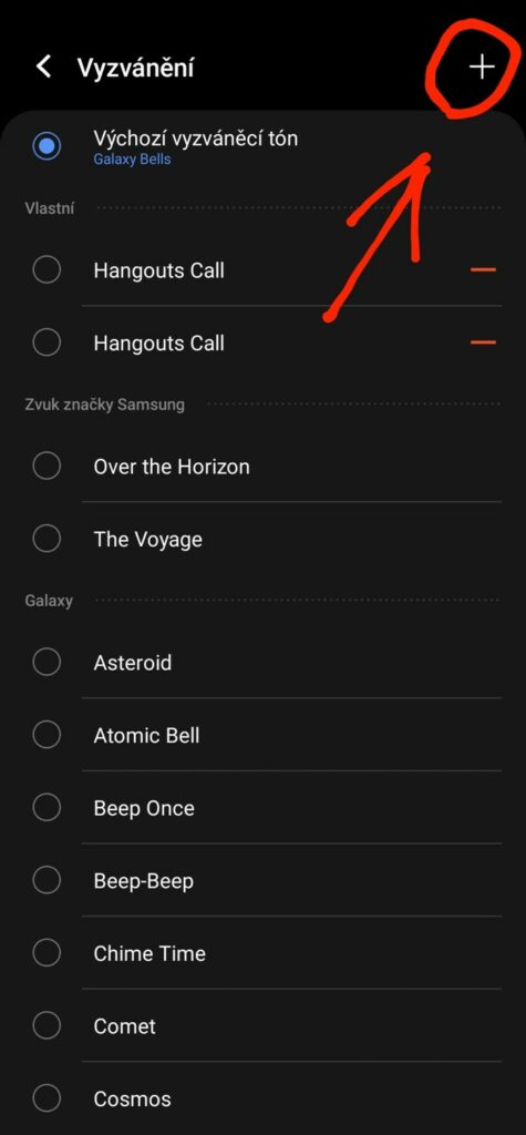 Android vlastní vyzvánění zvuky nastavení 4 telefon kontakty plus