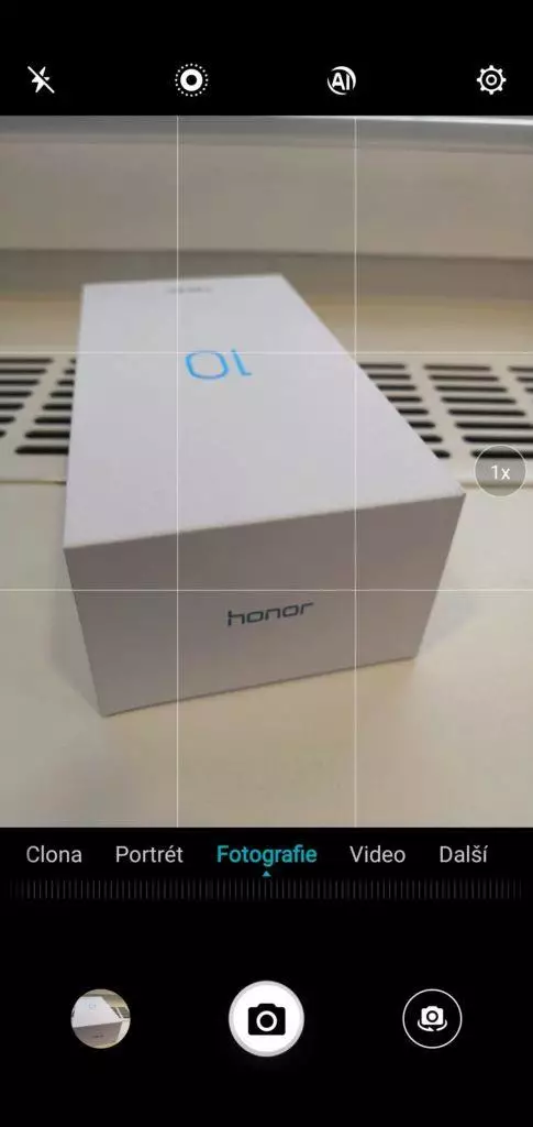 Aplikace fotoaparátu u Honor 10