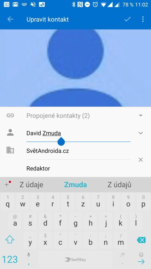 Aplikace Cleaner Doplnění jména