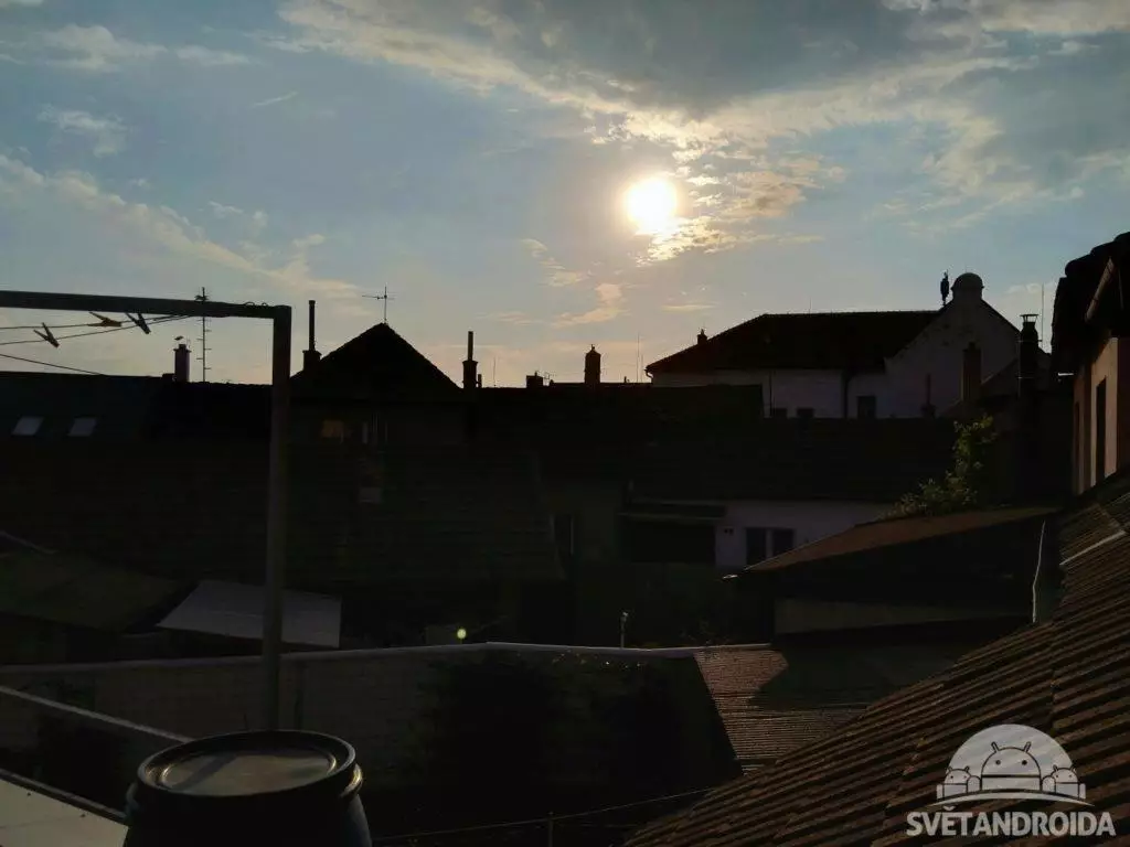 Nokia 6.1 foto slunce