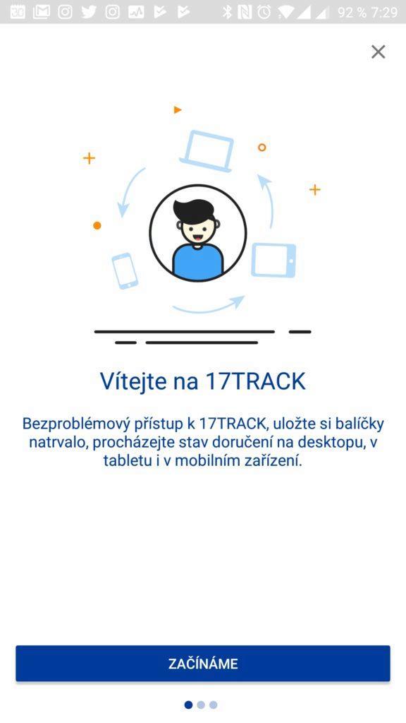 Synchronizace přes cloud - 17Track