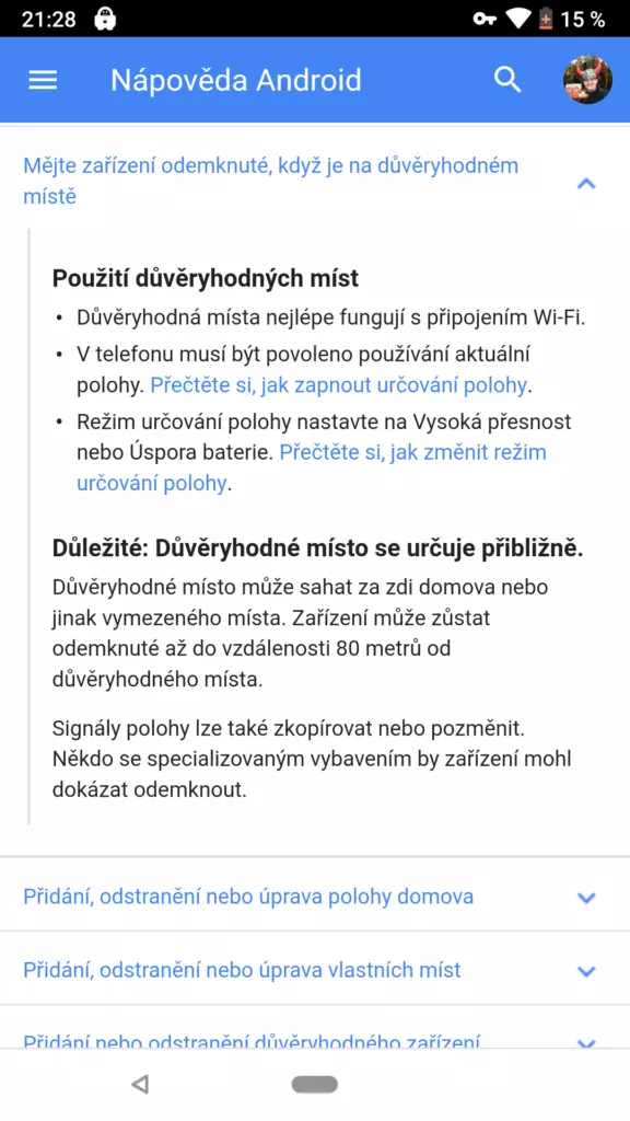 automaticke odemykani androidu