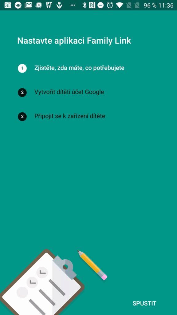 Čekají nás tři kroky Google Family Link