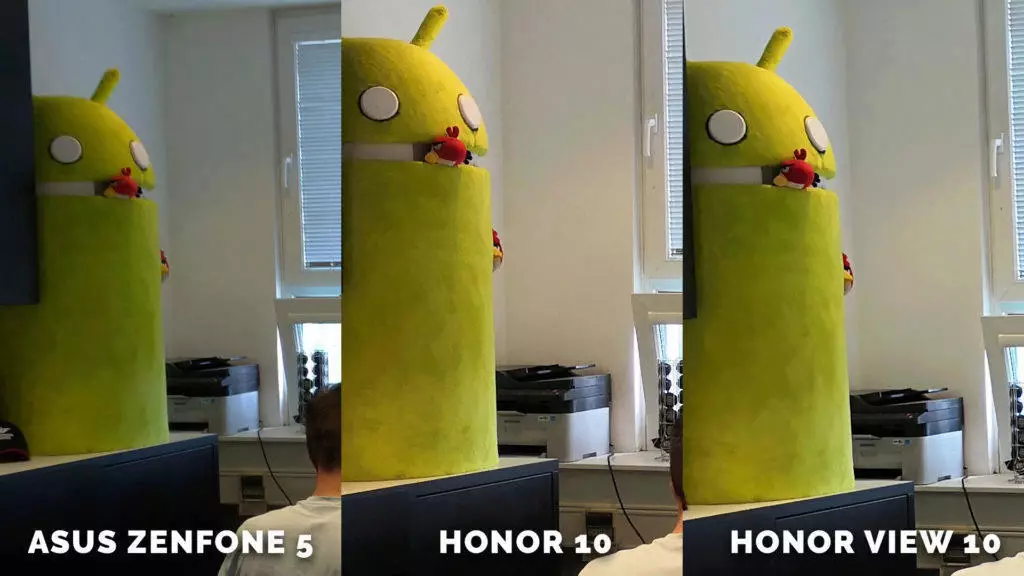 jak fotí Asus Zenfone 5 vs. Honor 10 vs. Honor View 10 - maskot