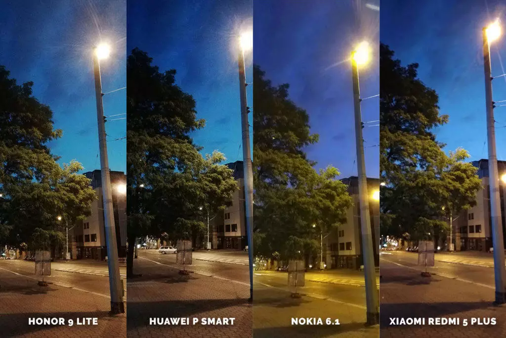 Huawei vs Honor vs Xiaomi vs Nokia fototest nocni ulice