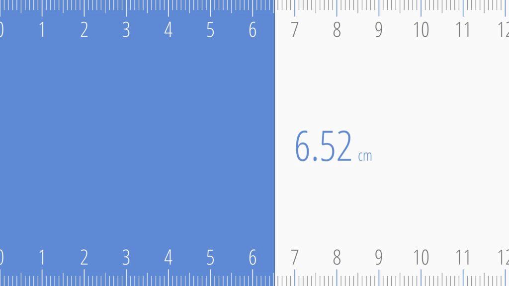 Ruler Android - Měření od nuly k bodu
