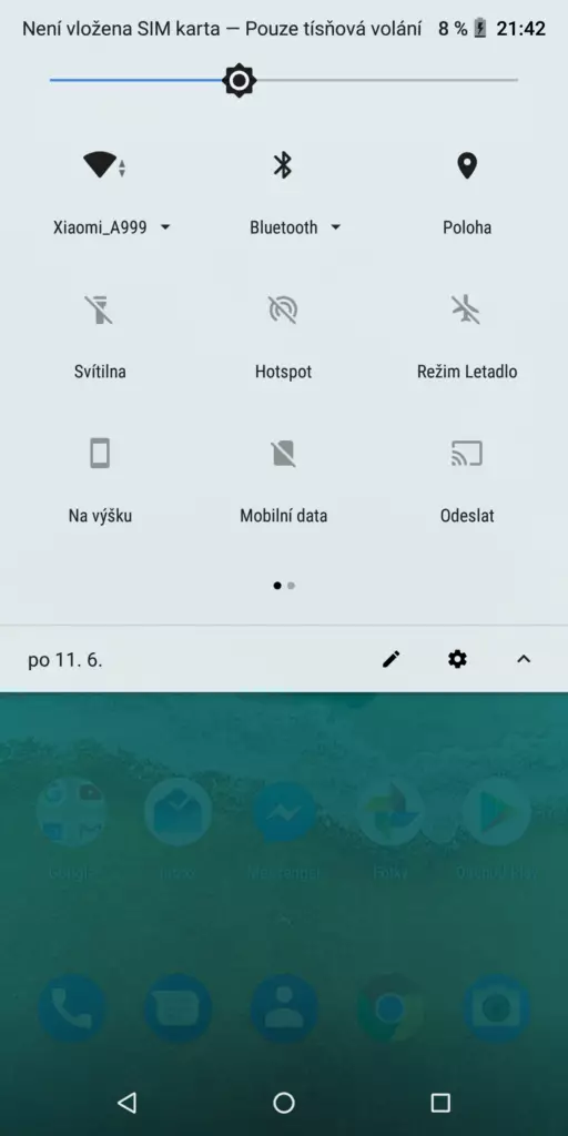 Nokia 7 Plus notifikace
