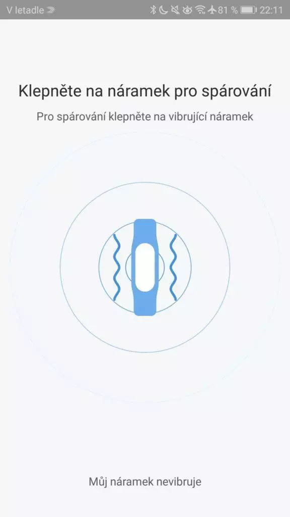 Xiaomi Mi Band 3 párování